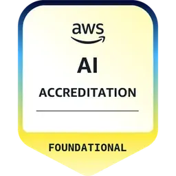 AWS AI Foundational (L100) Accreditation badge from AWS Worldwide Field Enablement
