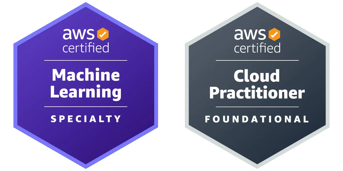 AWS ML Specialty and Cloud Practitioner Certifications
