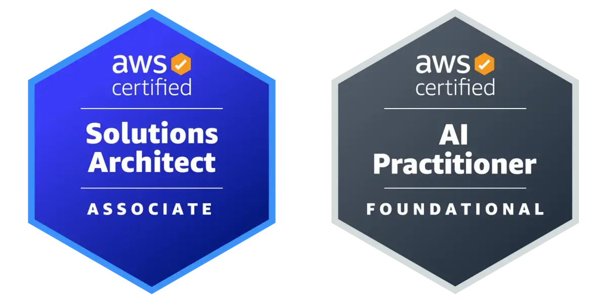 AWS Solutions Architect Associate and AI Practitioner Certifications - photo 1 of 1