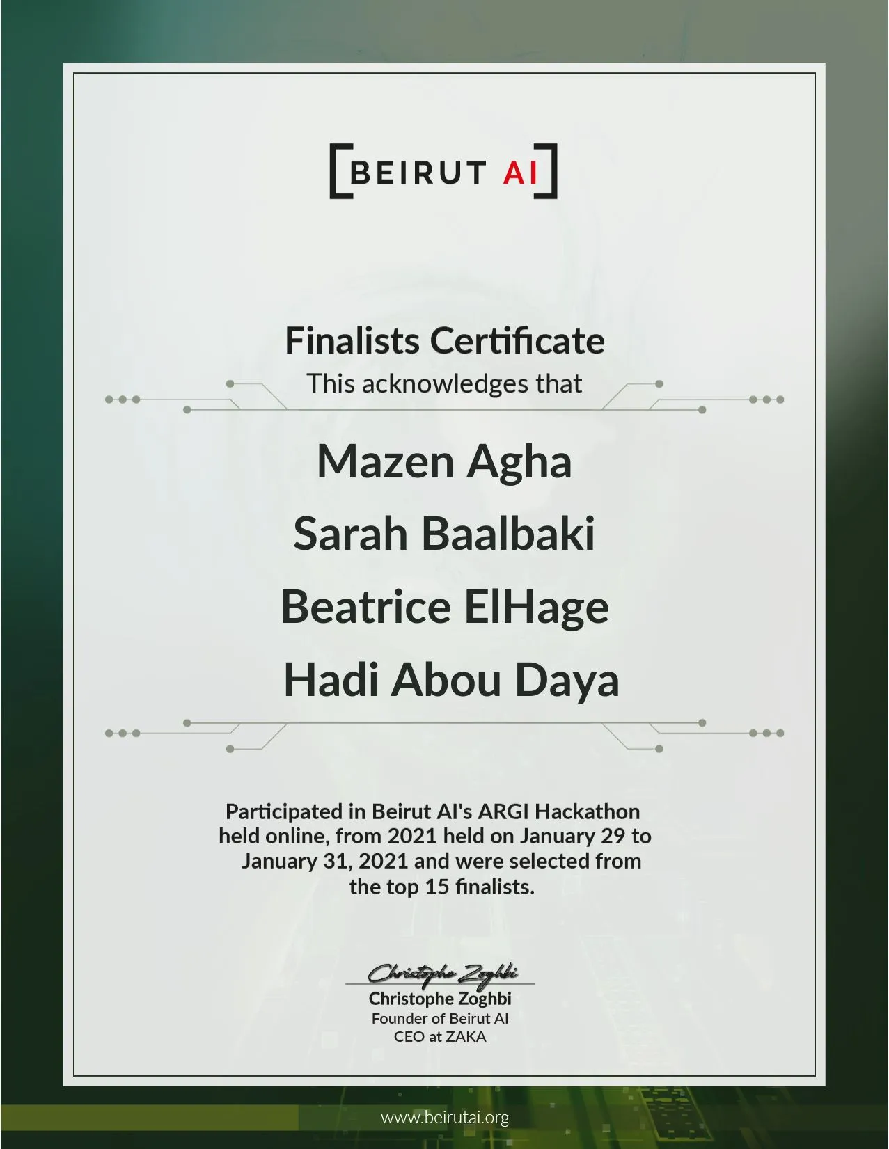 Beirut AI Bootcamp + Agri-Hackathon 3