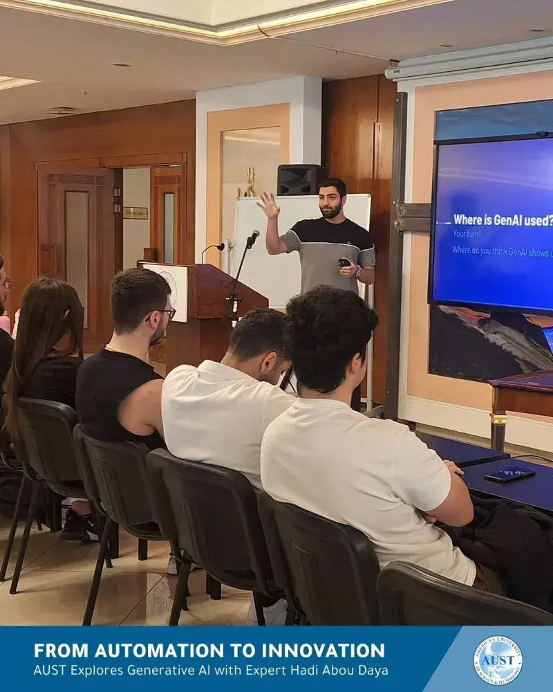 Generative AI Session at AUST Bhamdoun - image 3 of 4