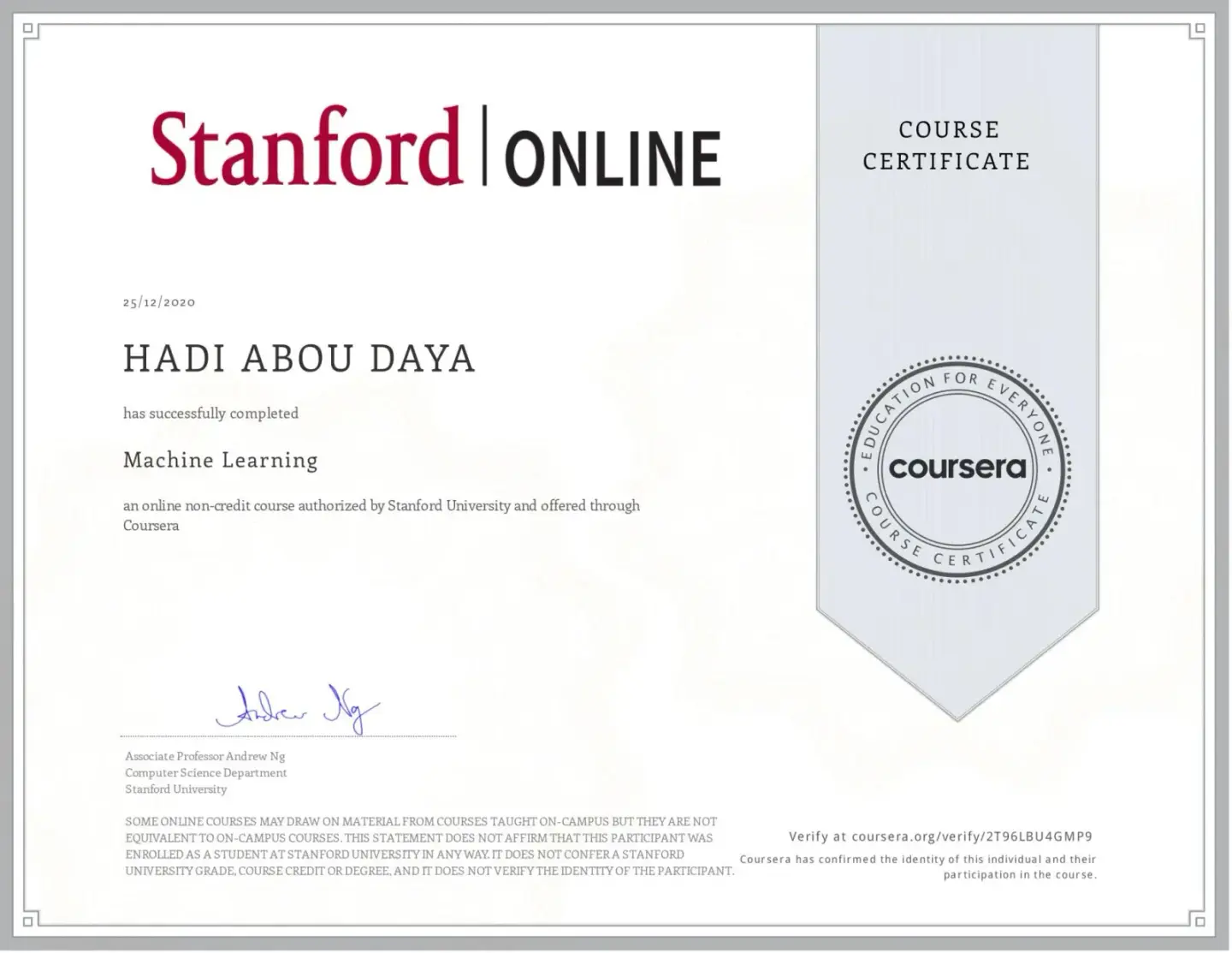 Google Data Analytics + Stanford ML Course - event photo
