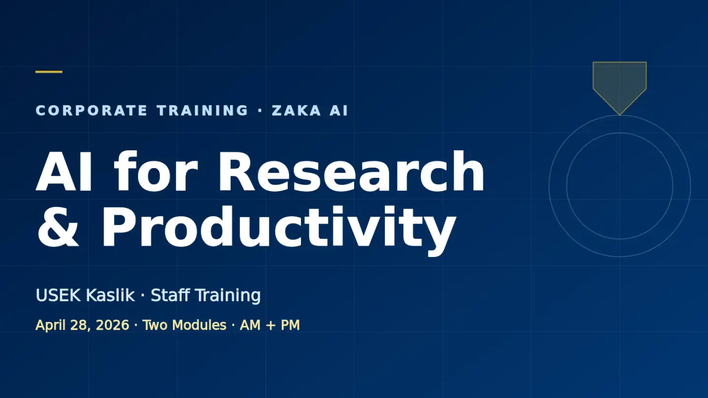 AI for Research & Productivity - USEK - photo 1 of 1