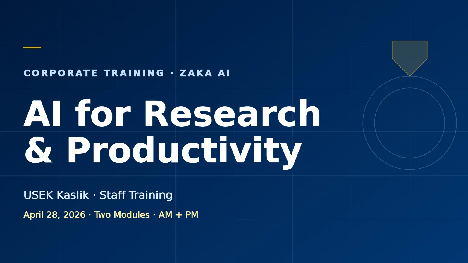 AI for Research & Productivity - USEK 1